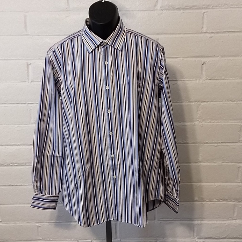 Charles Tyrwhitt Dress Shirt Large Long Sleeve